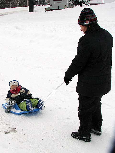 first time sledding